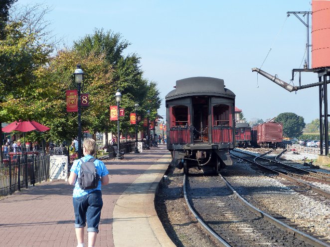 Arriving at the Strasburg Railroad